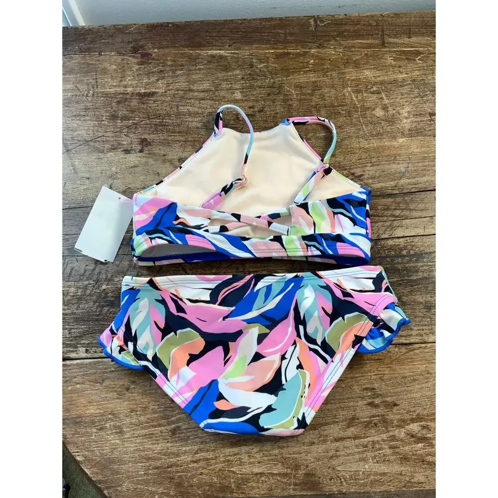 Raisins girls'‎ swimsuit bikini set NWT size 8